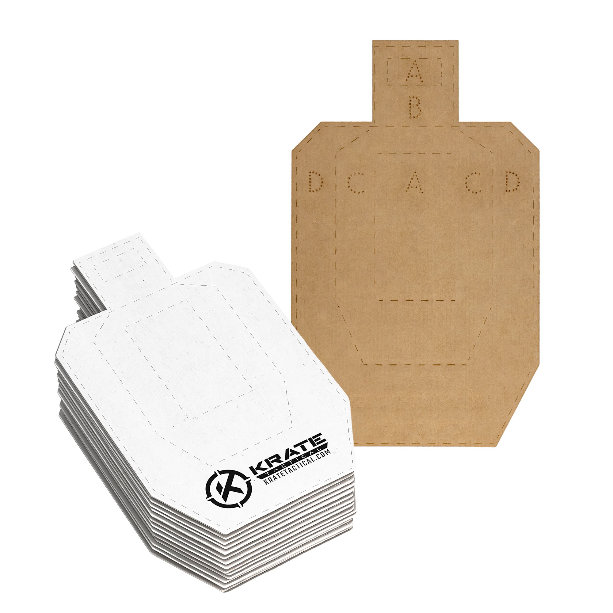 Half-Size Competition Cardboard Targets - 20 Pack