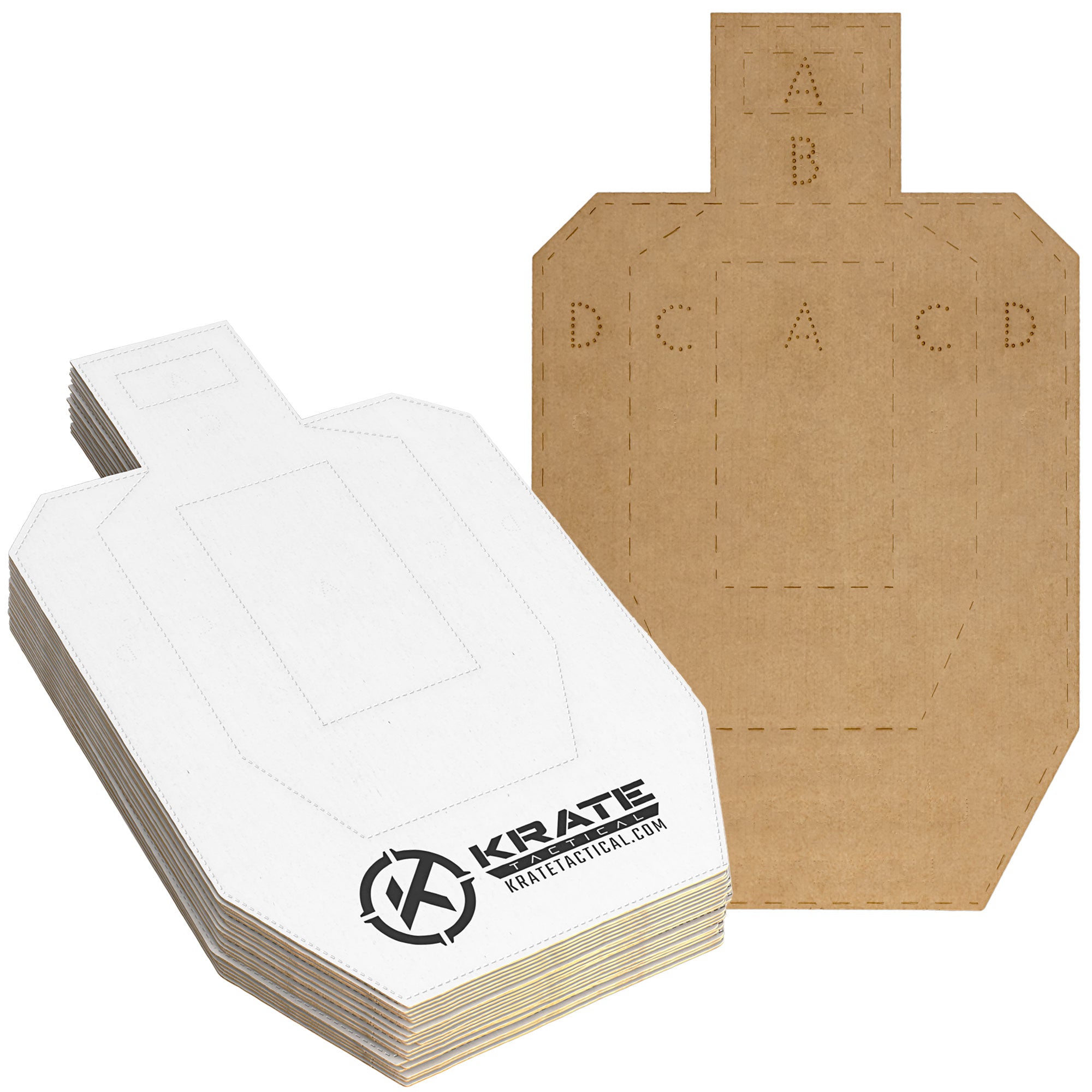 Full-Size Competition Cardboard Targets - 20 Pack
