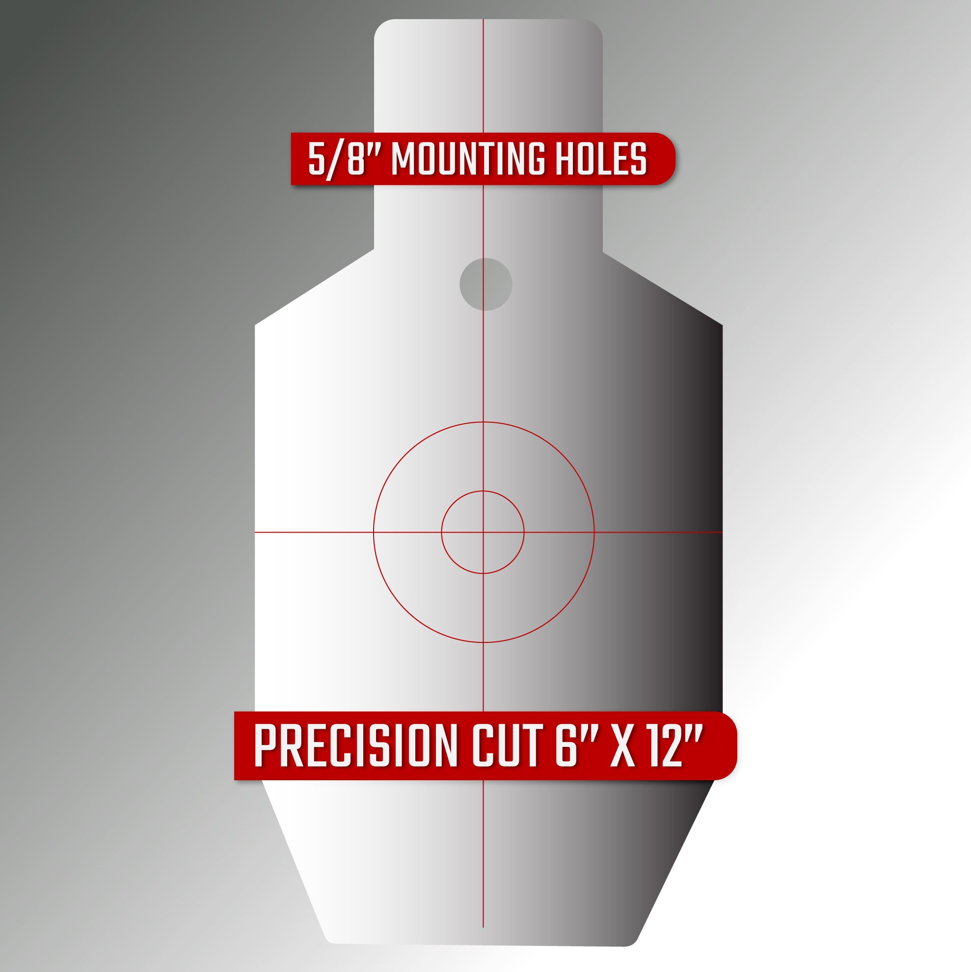 12" Torso - 3/8" AR500 Steel