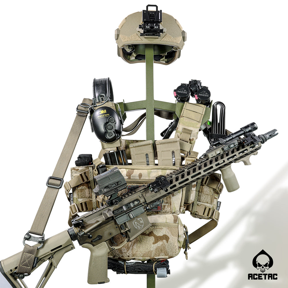 ACETAC S.O.P. Tactical Chest Rig - Black Multi Camo