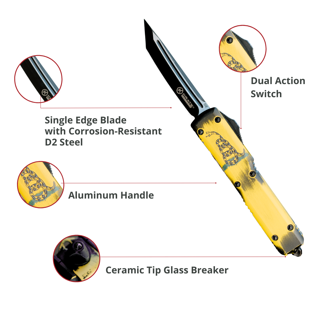 Gadsden "Don't Tread on Me" OTF Knife