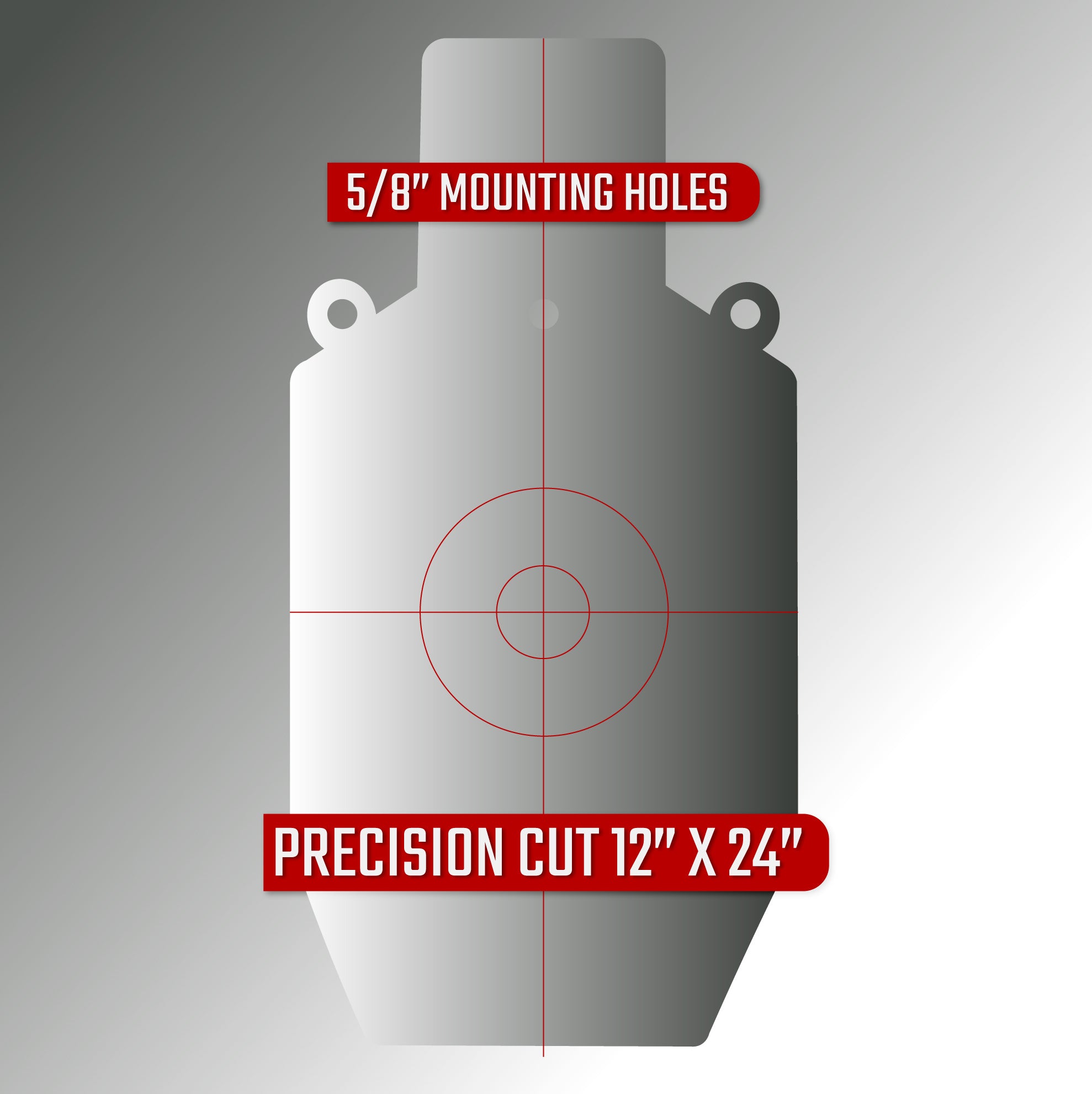 24" Torso - 3/8" AR500 Steel