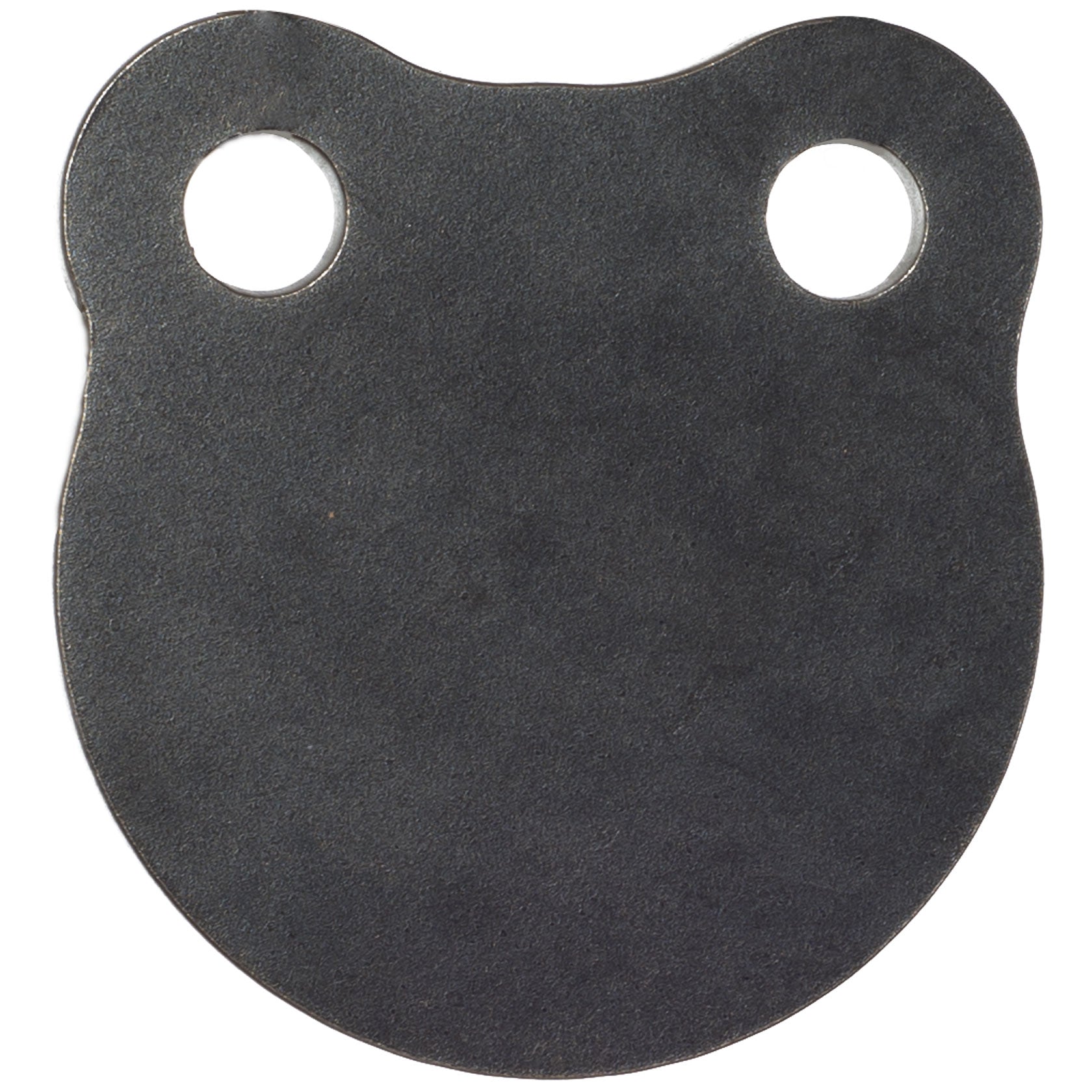 gong style shooting target on a white background