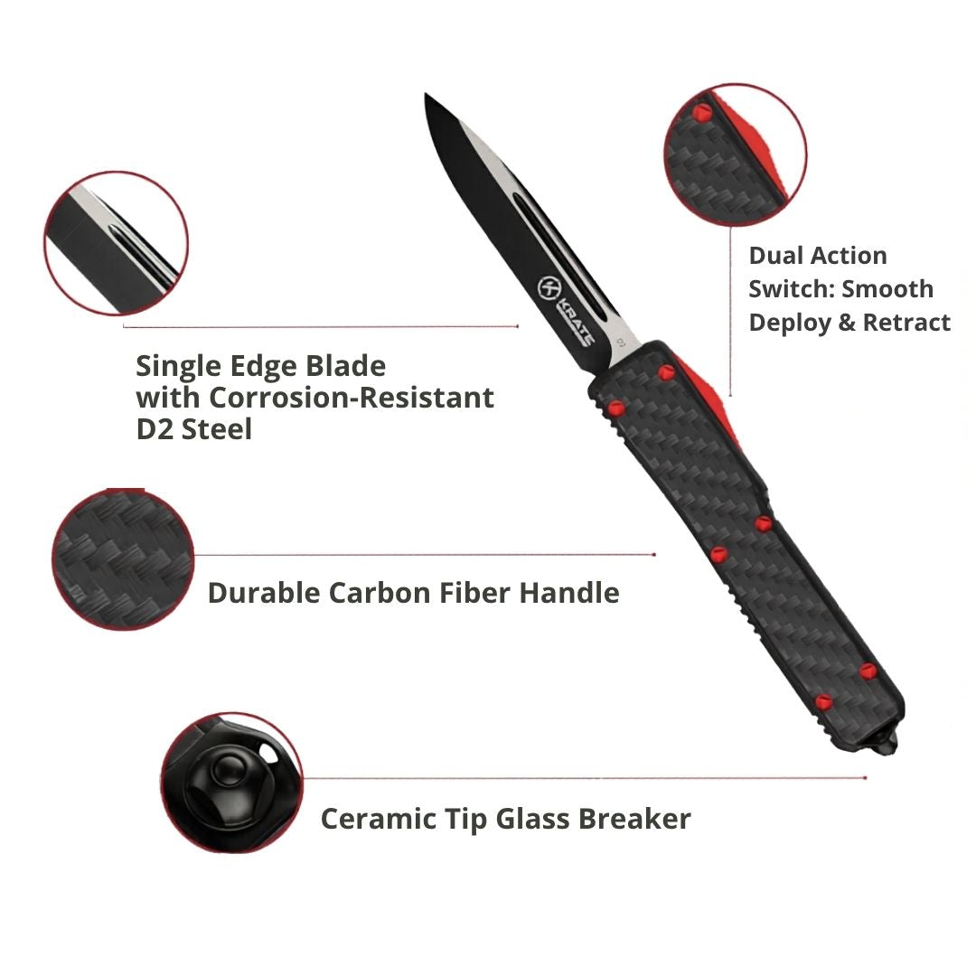 krate otf carbon fiber knife technical specifications