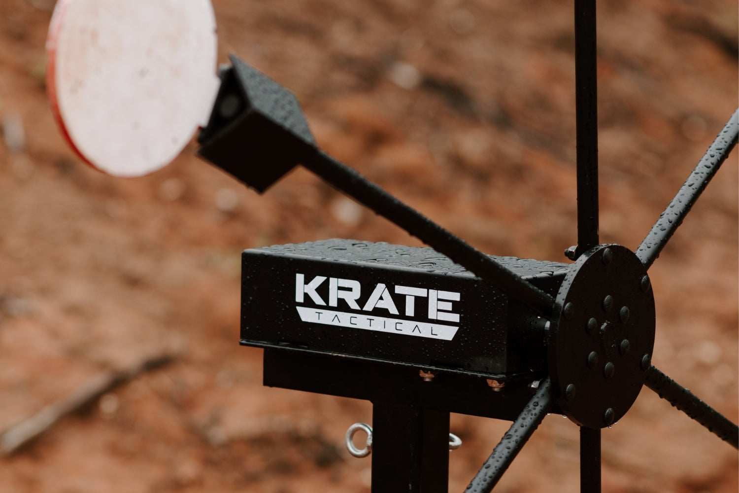 shooting target system with krate tactical logo