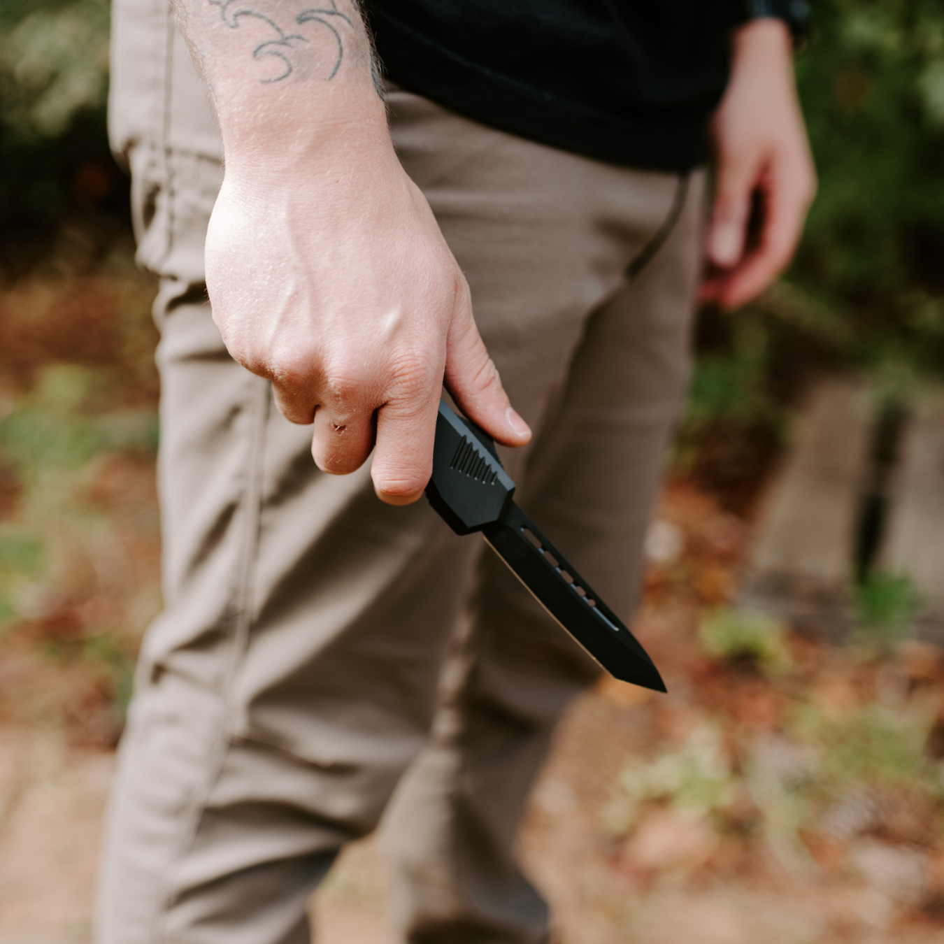 KRT monarch large otf knife in hand