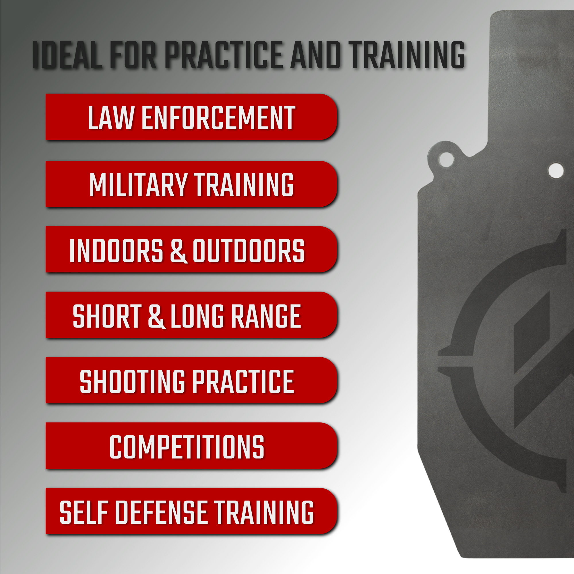 ideal for practice and training 24in