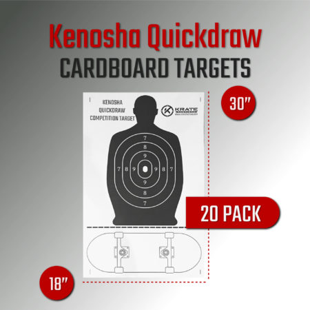 Kenosha Quickdraw Cardboard Target 20 Pack