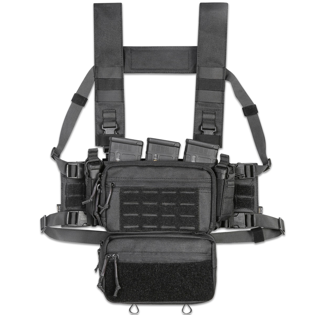 ACETAC S.O.P. Tactical Chest Rig – Black – KRATE Tactical
