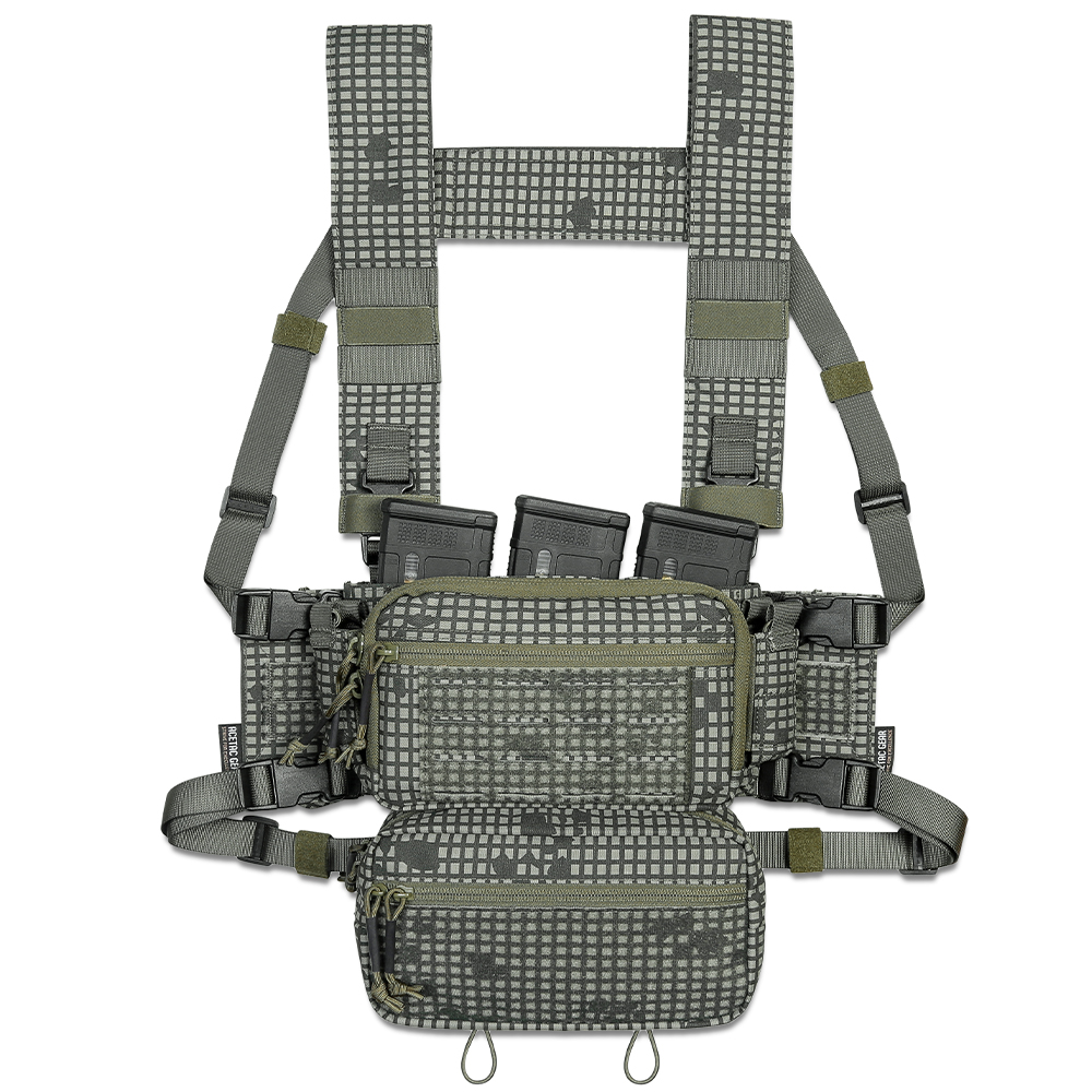 ACETAC S.O.P. Micro Chest Rig – Desert Night Camo – KRATE Tactical